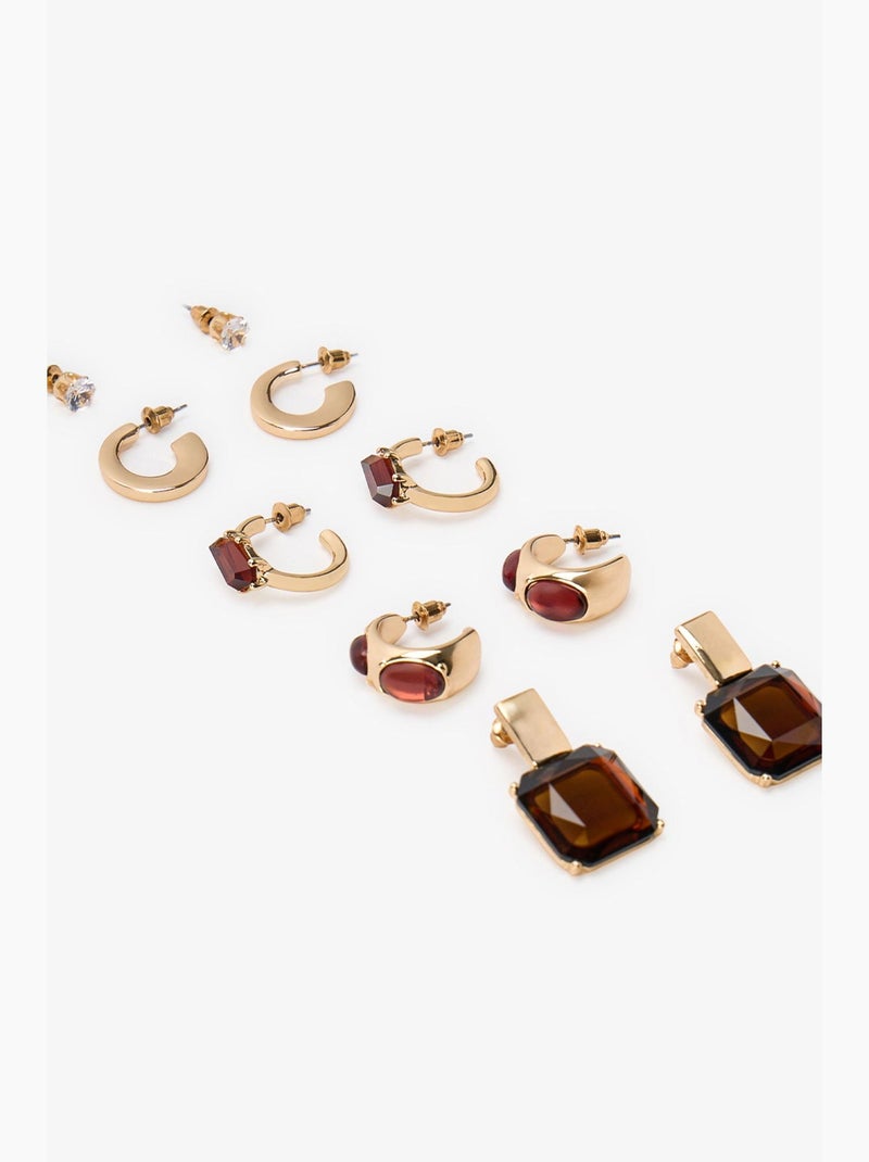 Set de boucles d'oreilles heidi penti Or - Kiabi