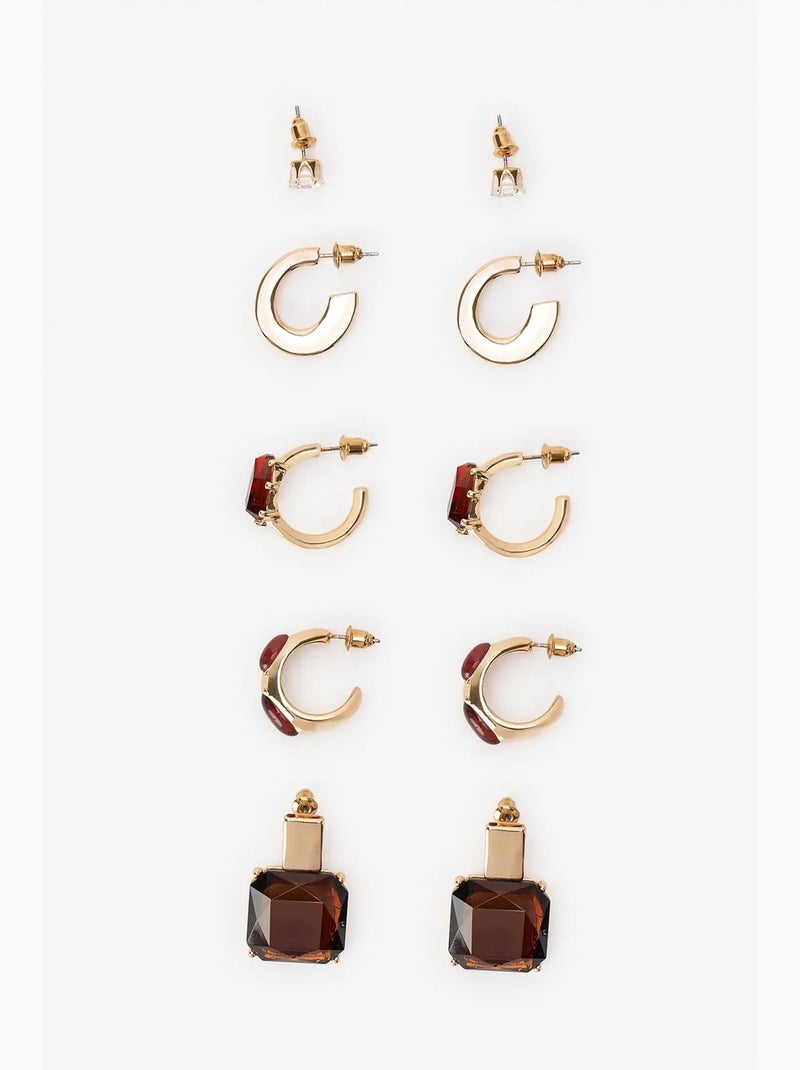 Set de boucles d'oreilles heidi penti Or - Kiabi