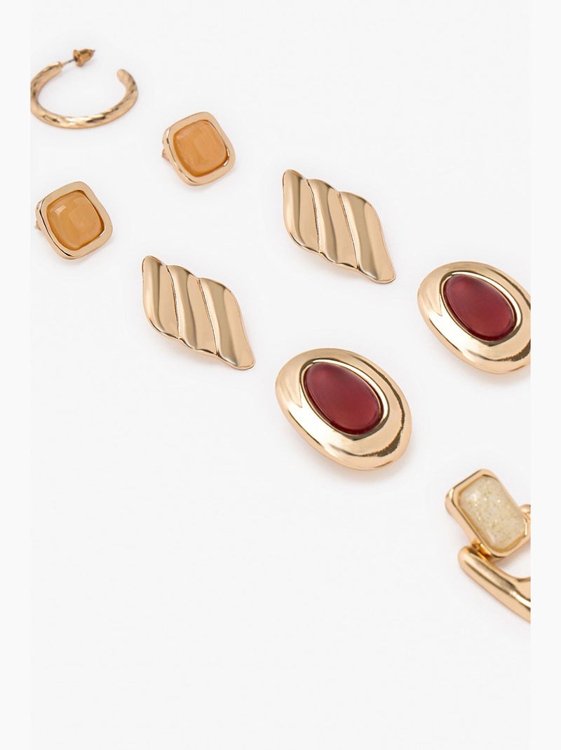 Set de boucles d'oreilles isabel penti Camel - Kiabi