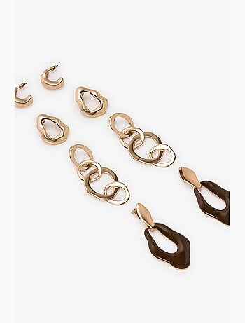 Set de boucles d'oreilles julie penti