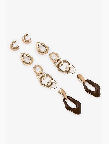 Set de boucles d'oreilles julie penti