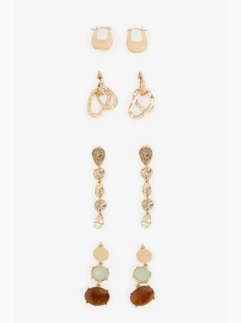 Set de boucles d'oreilles mia penti Or - Kiabi