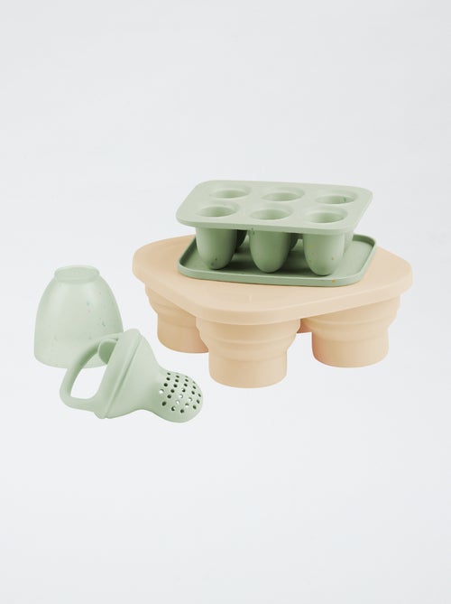 Set de contenants et grignoteuse en silicone - Kiabi