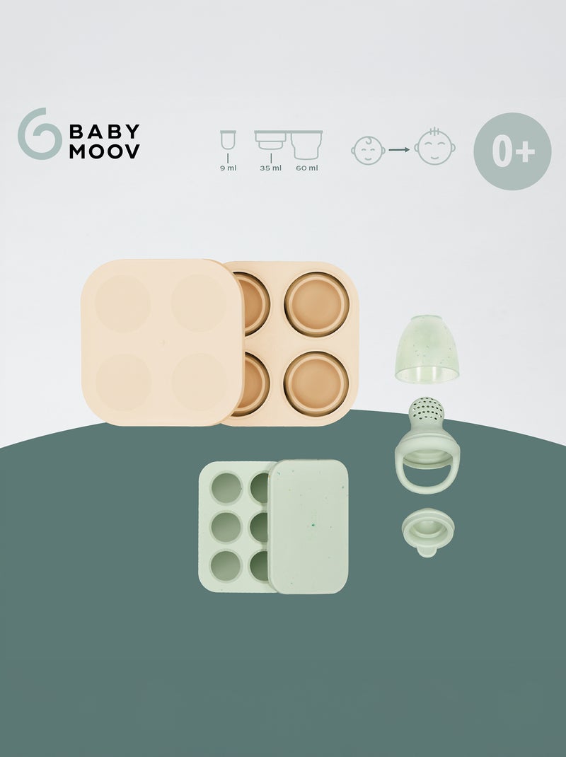 Set de contenants et grignoteuse en silicone Blanc - Kiabi