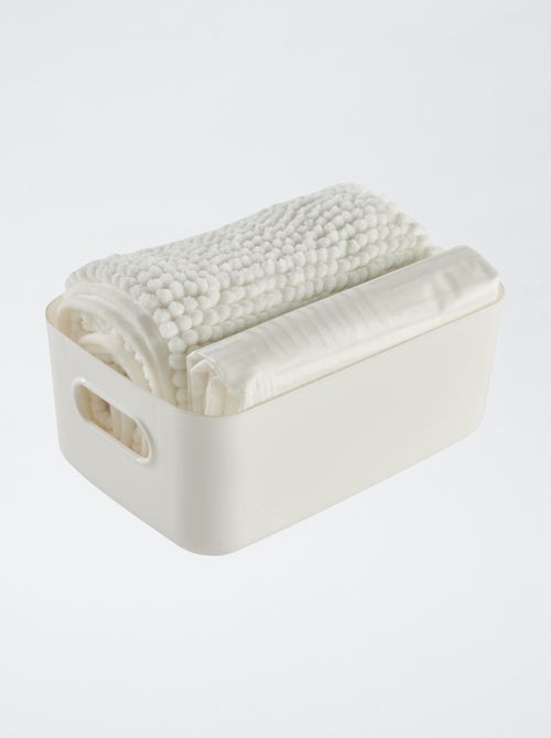 Set de douche panier + rideau de douche + tapis de douche - Kiabi