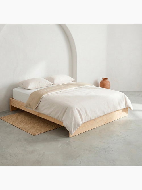 Set de housse de couette 100% coton, avec taie(s) d’oreiller, bicolore réversible - Gamusi. - Kiabi