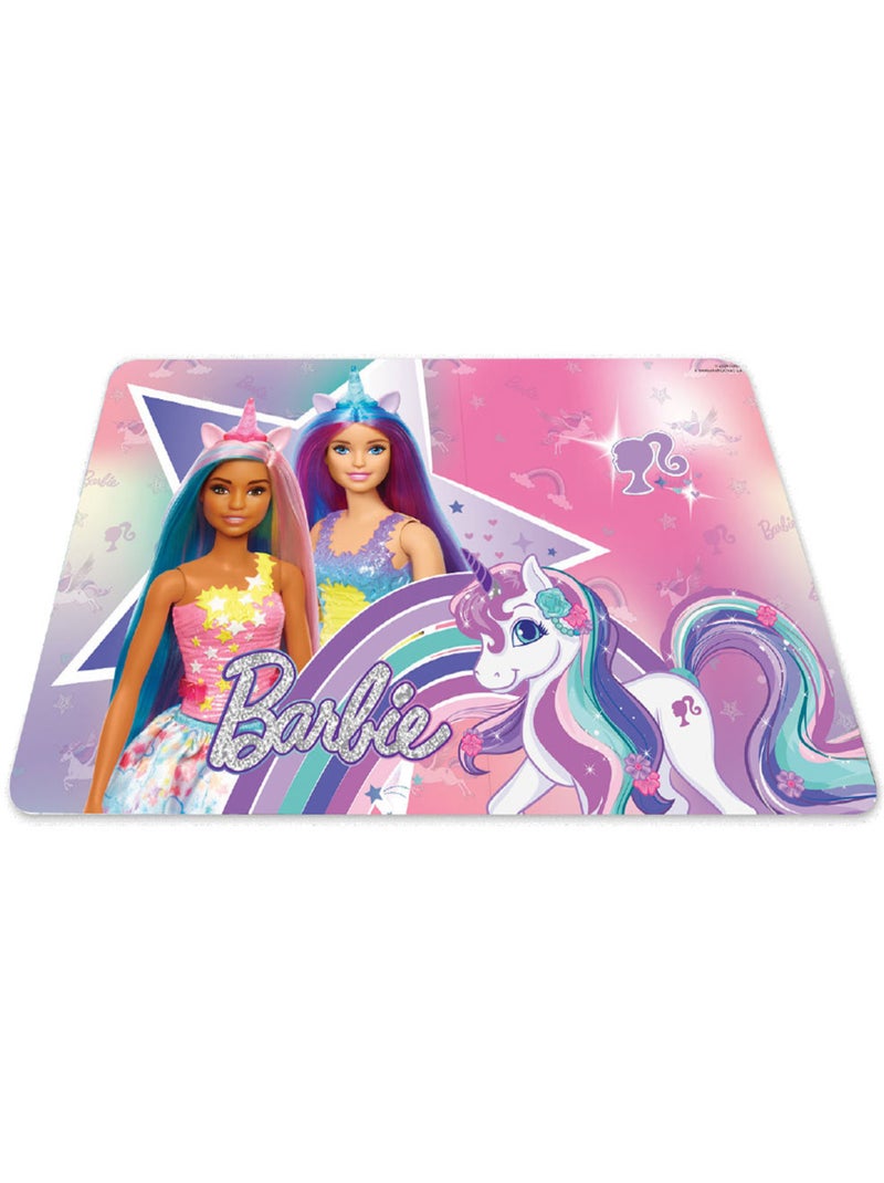 Set de table 'Barbie' Licorne imprimé plat – 42 x 28,5 cm Multicolore - Kiabi