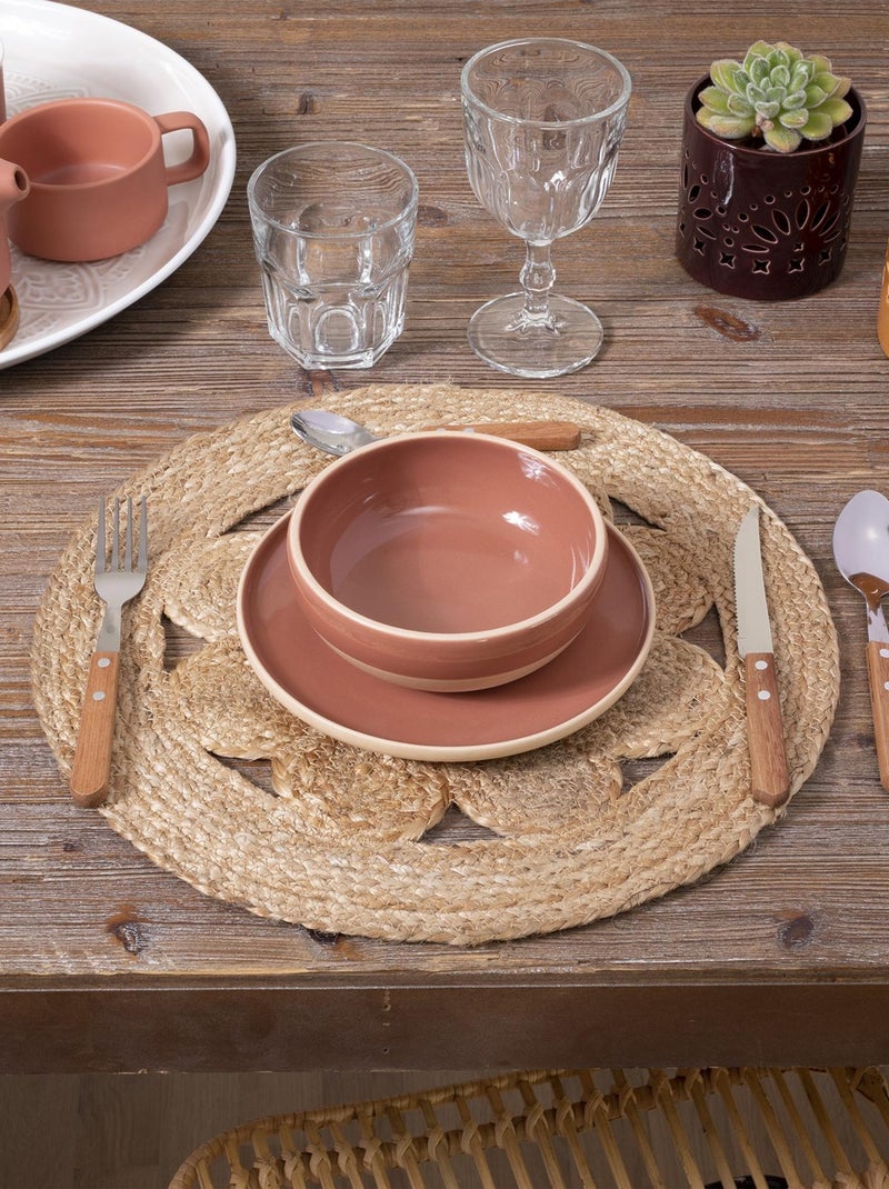 Set de table en jute Beige - Kiabi