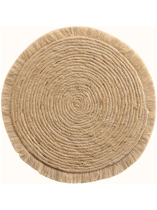 Set de table frangé en jonc - Kiabi Set de table frangé en jonc - Kiabi