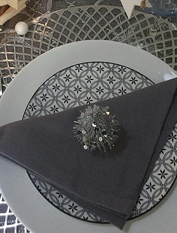Set de table rond en filigrane