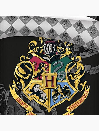 Set dekbedovertrek Harry Potter Zweinstein 140x200 cm met Kussensloop