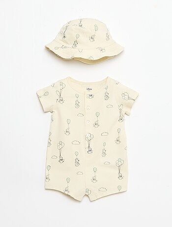 Disney-set: shortoverall + bucket hat