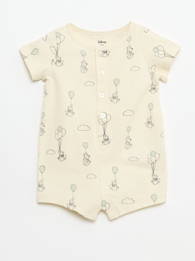 Set 'Disney' korte jumpsuit + bucket hat Biege - Kiabi