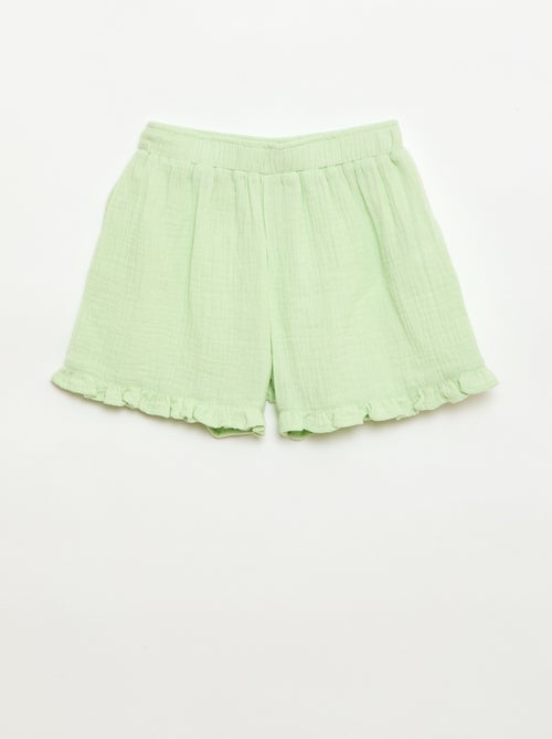 Set effen blouse + short - 2-delig - Kiabi