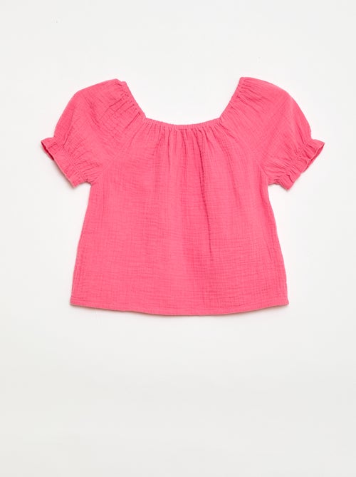 Set effen blouse + short - 2-delig - Kiabi