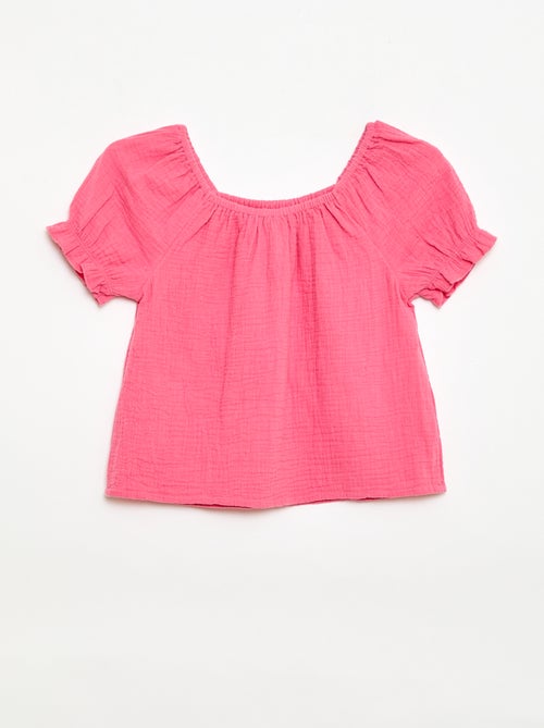 Set effen blouse + short - 2-delig - Kiabi