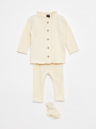 Set gilet + pantalon + chaussettes - 3 pièces