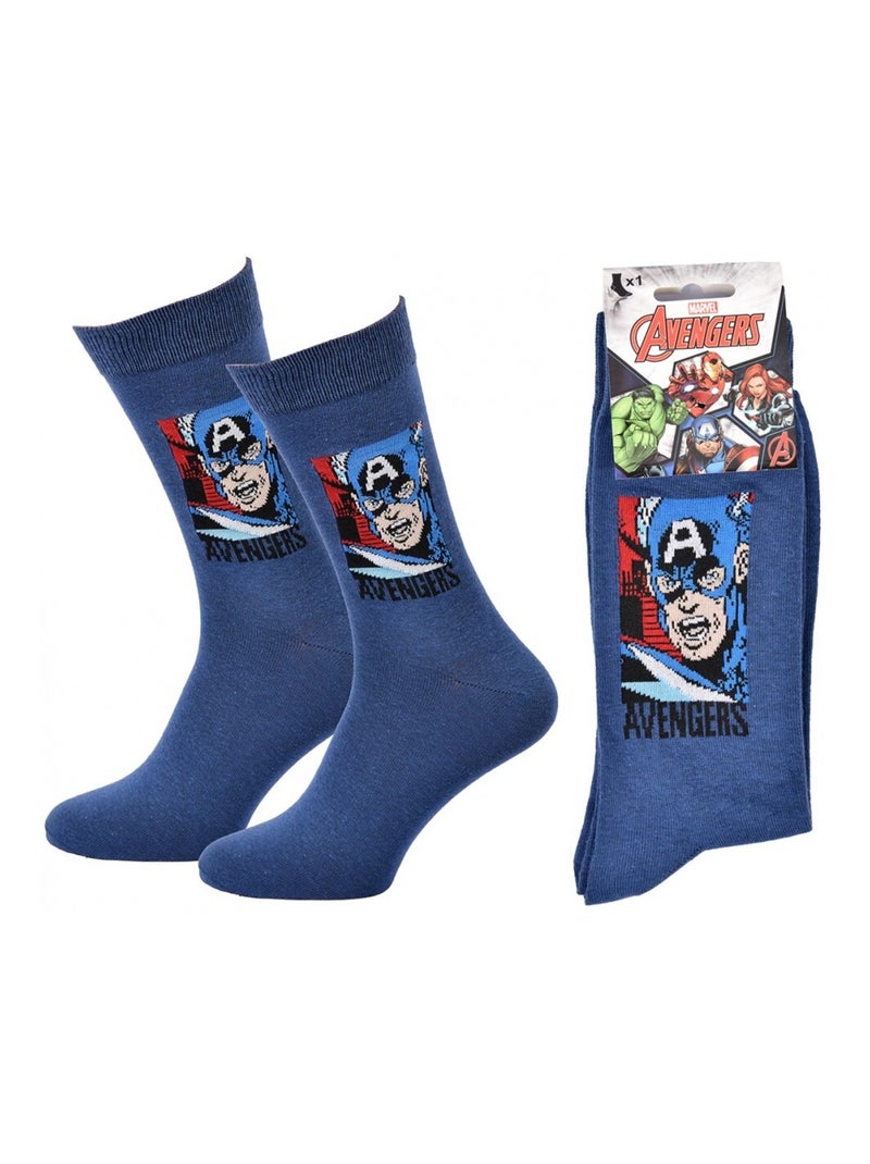 Set Heren Sokken MARVEL AVENGERS Geschenkset Lichtblauw - Kiabi