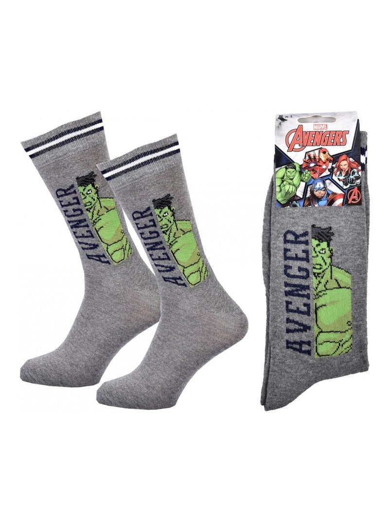 Set Heren Sokken MARVEL AVENGERS Geschenkset Lichtgroengrijs Zwart - Kiabi