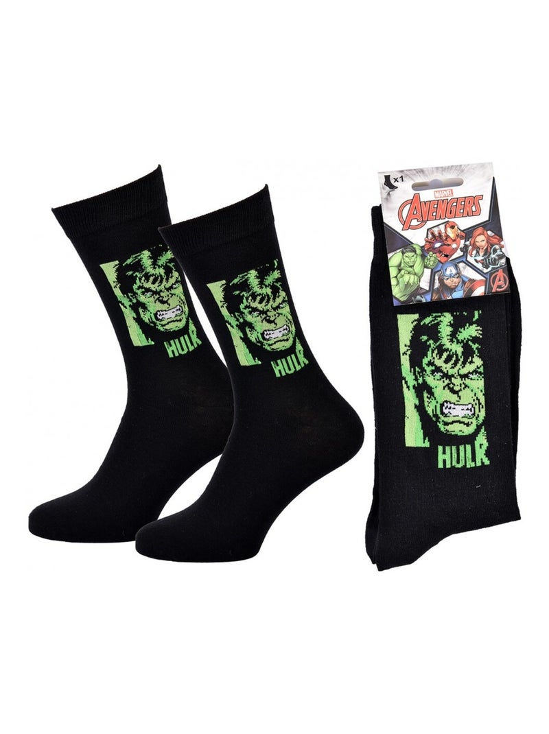 Set Heren Sokken MARVEL AVENGERS Geschenkset Zwart Groen - Kiabi