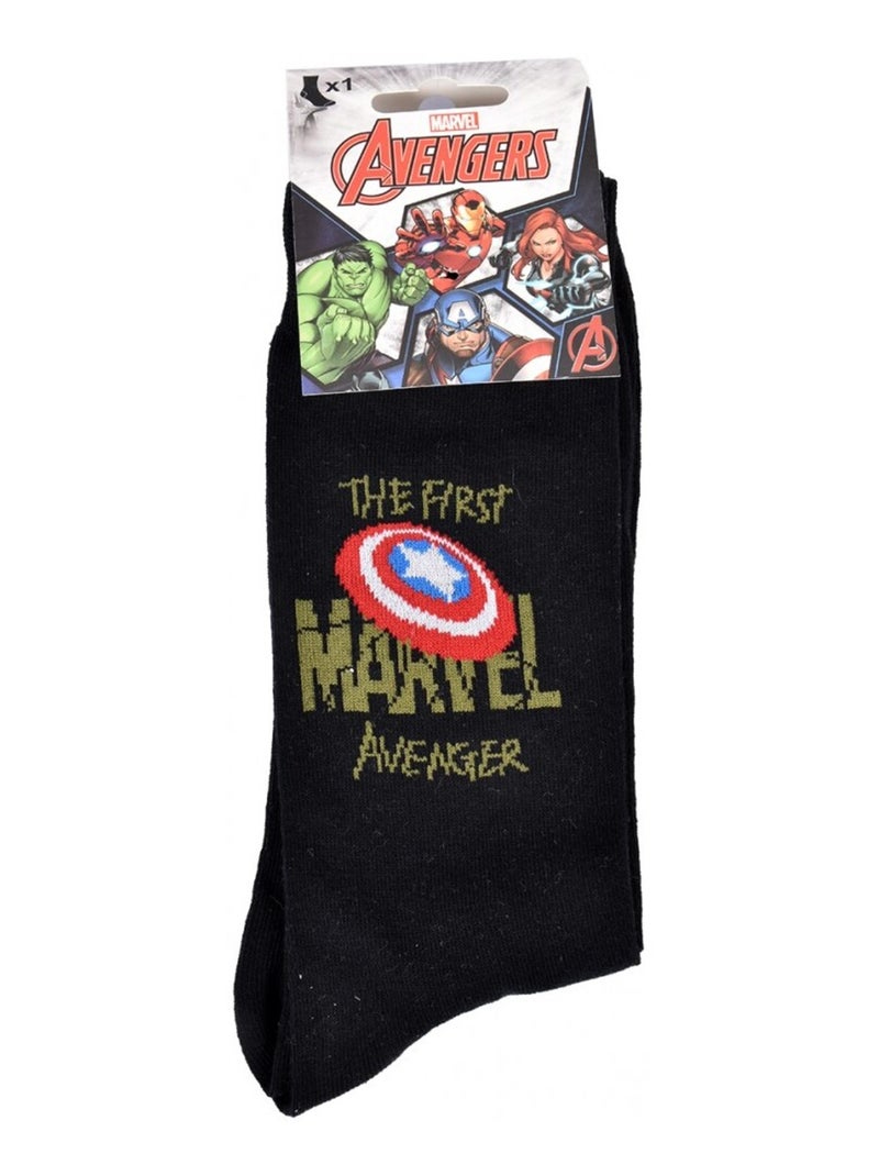 Set Heren Sokken MARVEL AVENGERS Geschenkset Zwart Wit Grijs Rood - Kiabi