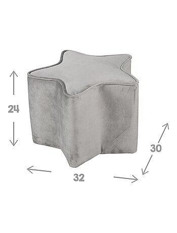 Set kinderbank + poef + sterrenkussen 'Roba lil sofa'