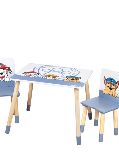 Set kindertafel + 2 stoelen van hout 'PAW Patrol' ROBA - Kiabi Set kindertafel + 2 stoelen van hout 'PAW Patrol' ROBA - Kiabi