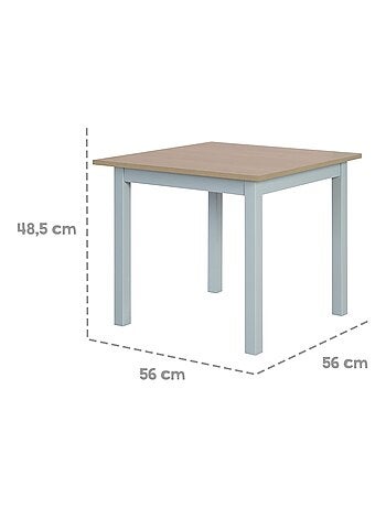 Set kindertafel en 2 stoelen 'woody' roba