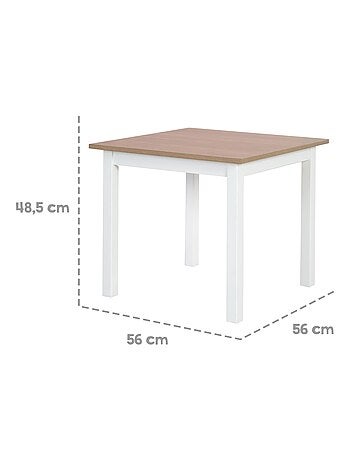 Set kindertafel en 2 stoelen 'woody' roba