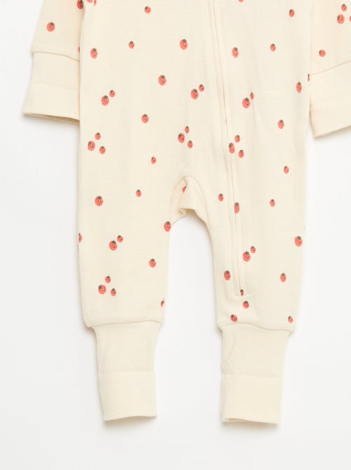 Set meegroei-body + pyjama van ribtricot - Kiabi