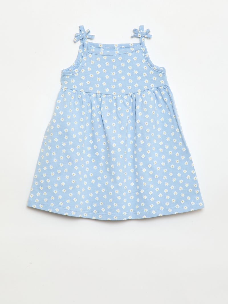 Set met 2 jurken met spaghettibandjes Blauw - Kiabi