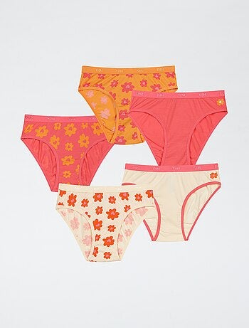 Set met 5 slips met print 'DIM'