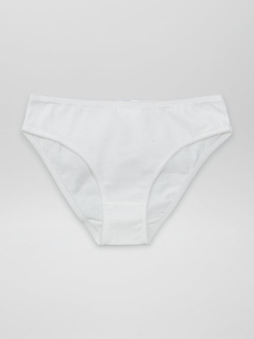 Set met 7 effen onderbroekjes - Kiabi