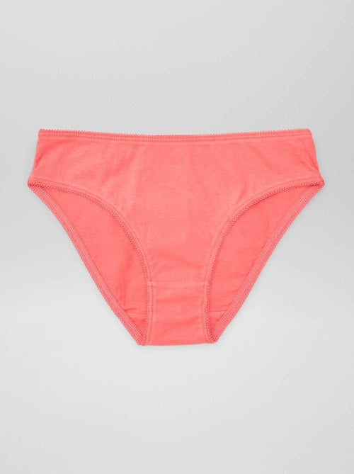 Set met 7 effen onderbroekjes - Kiabi