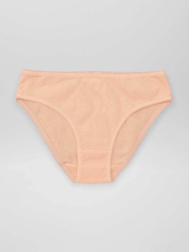 Set met 7 effen onderbroekjes ROSE - Kiabi