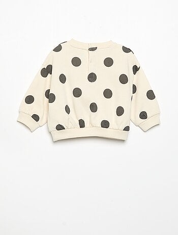 Set met bedrukte sweater + legging