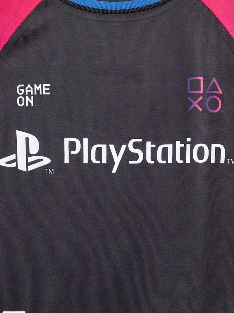 Set met bermuda en T-shirt 'PlayStation' Zwart - Kiabi