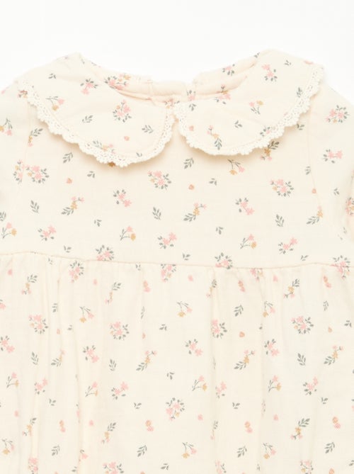 Set met bloemige romper en maillot - Kiabi