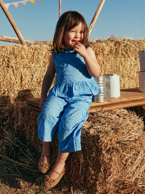 Set met blouse + broek met borduursels - 2-delig - Kiabi