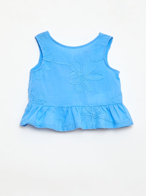 Set met blouse + broek met borduursels - 2-delig - Kiabi