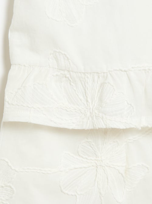 Set met blouse + broek met borduursels - 2-delig - Kiabi