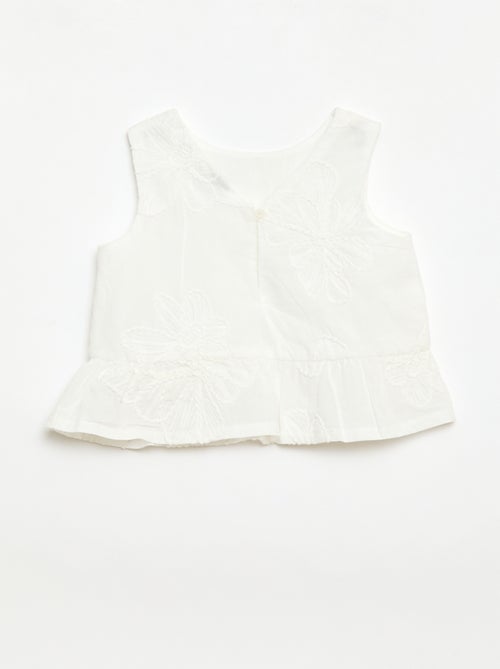 Set met blouse + broek met borduursels - 2-delig - Kiabi