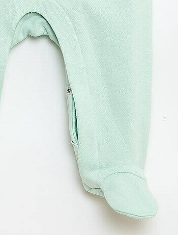 Set met body met lange mouwen + tuinbroek met voetjes
