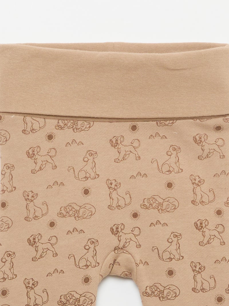 Set met broek, body en muts 'Simba' - 3-delig Biege - Kiabi