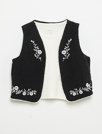 Set met débardeur + mouwloos gilet