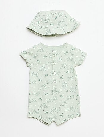 Disney-set: shortoverall + bucket hat