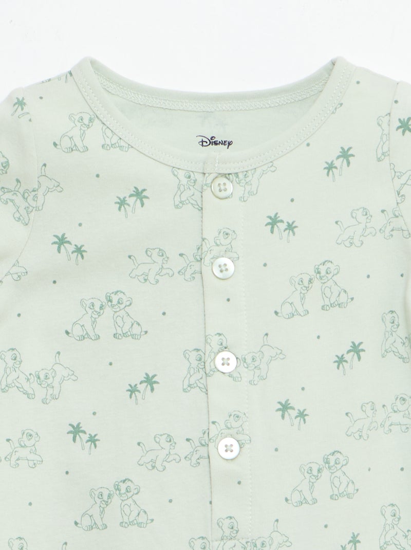 Set met 'Disney' shortjumpsuit en buckethat Groen - Kiabi