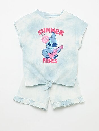 Set met Disney T-shirt en short met ruches
