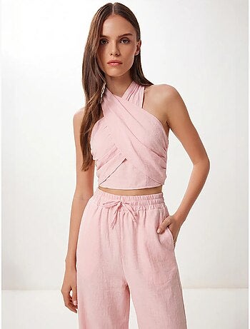 Set met halterblouse en wijde broek istanbul