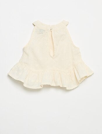 Set met mouwloze blouse en short